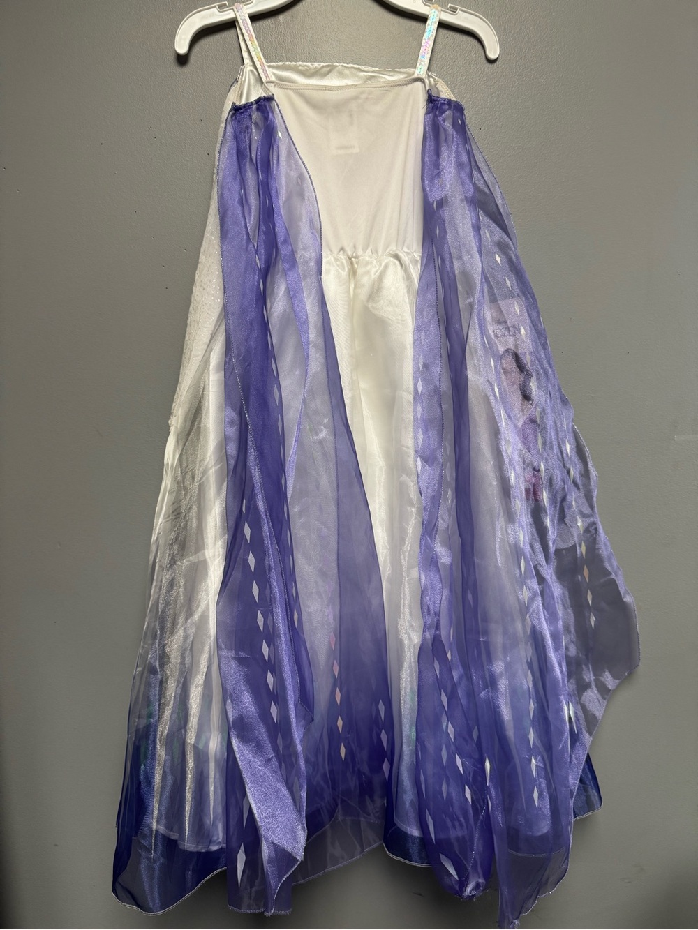 Disney Girls' Iridescent White and Purple Elsa Costume Dress size 7-8 - Picture 9 of 13